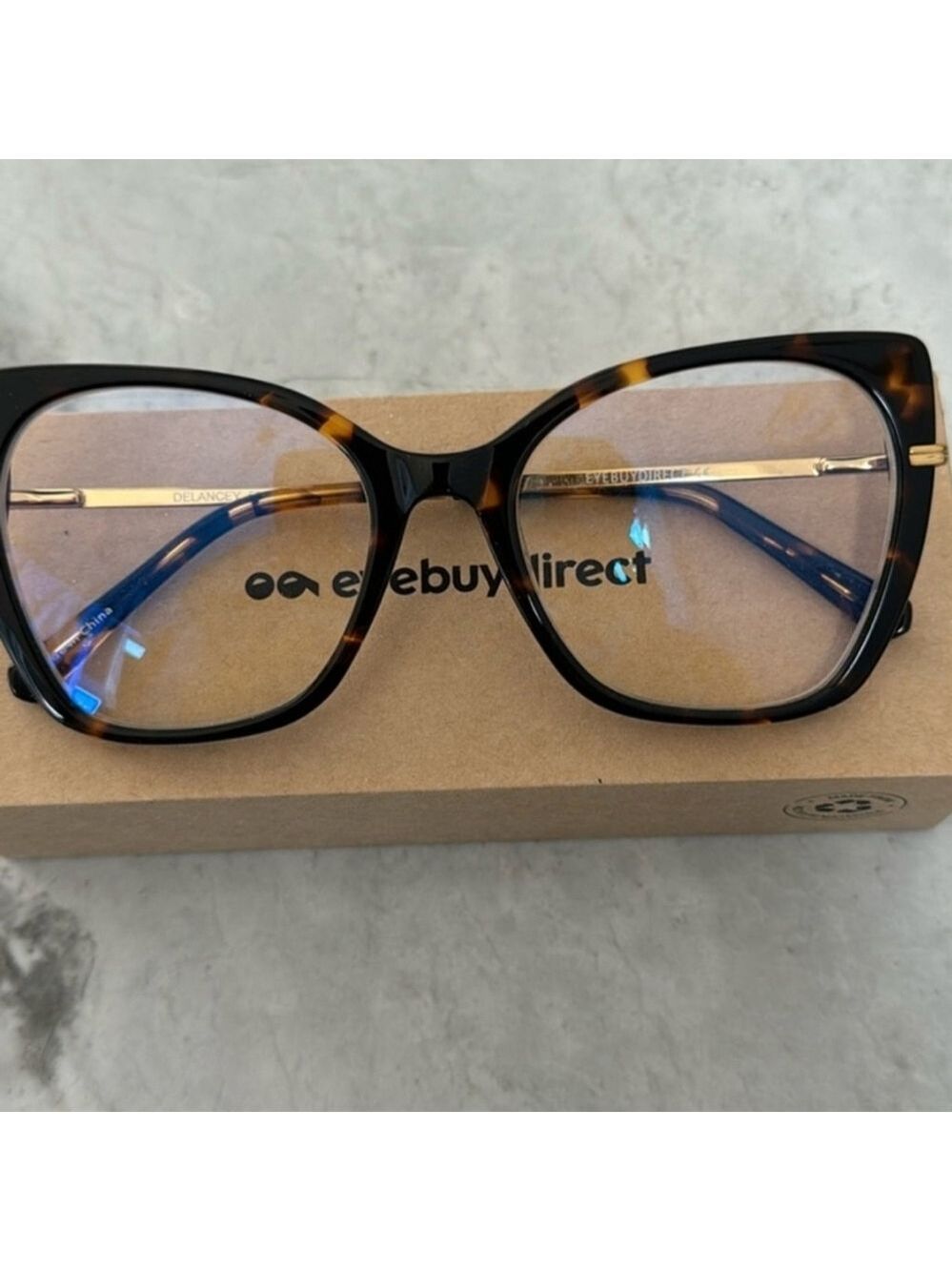 EyeBuyDirect Tortoise Shell Glasses